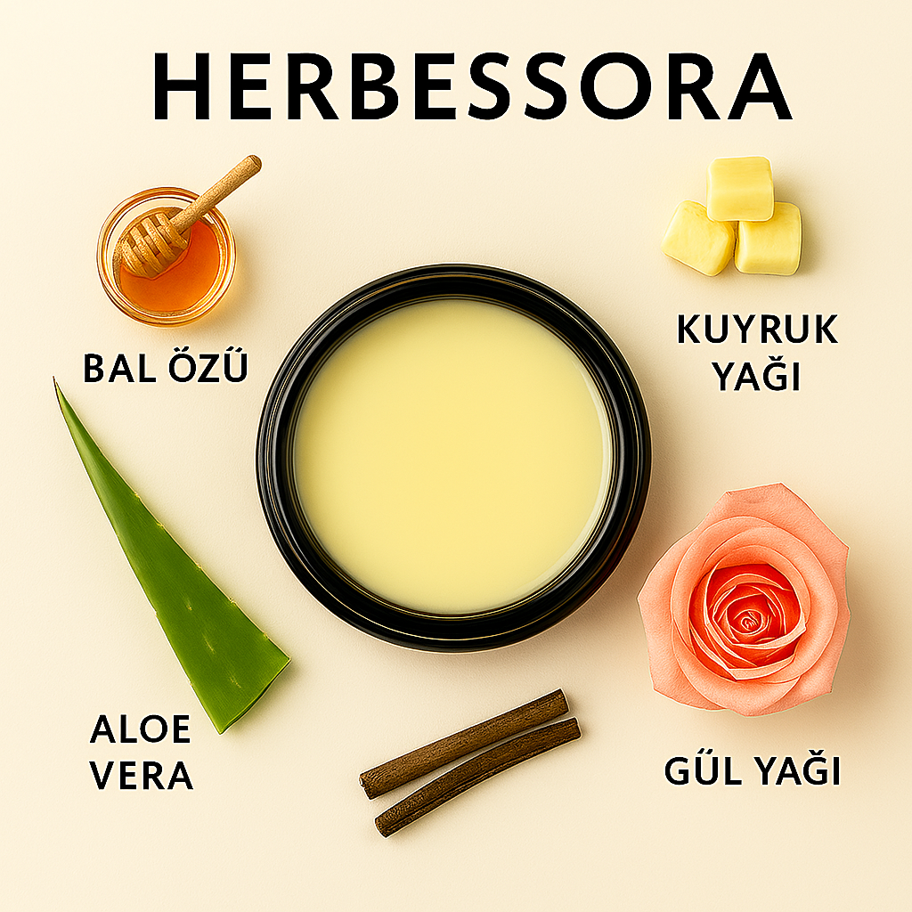Herbessora – Kuyruk Yağı, Bal ve Aloe Vera Gücüyle Besleyici Krem